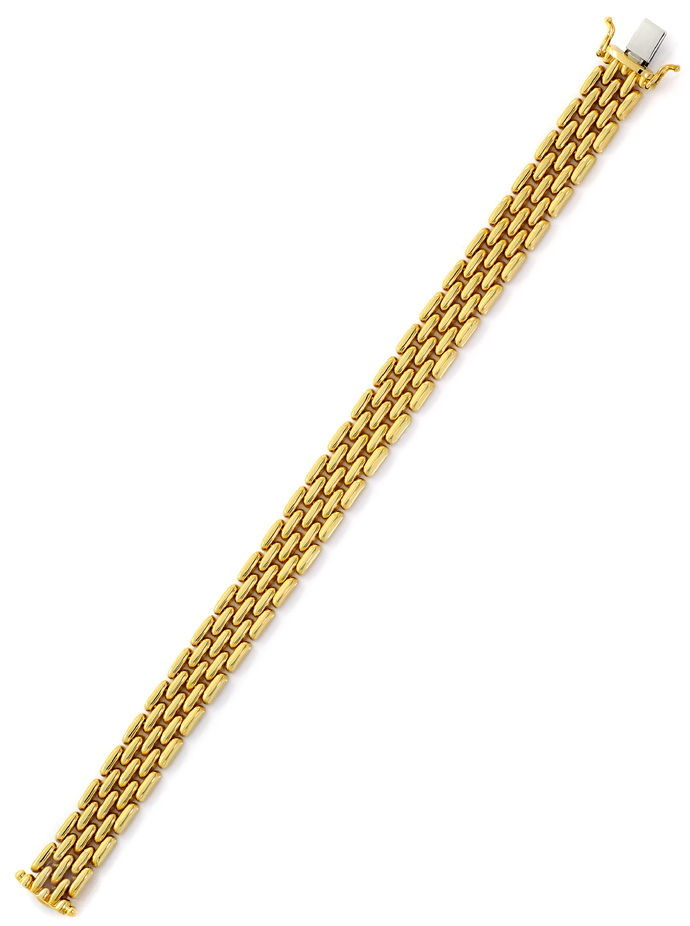 Foto 3 - Gold Backstein Armband in 14K Gelbgold Kastenverschluss, K2655