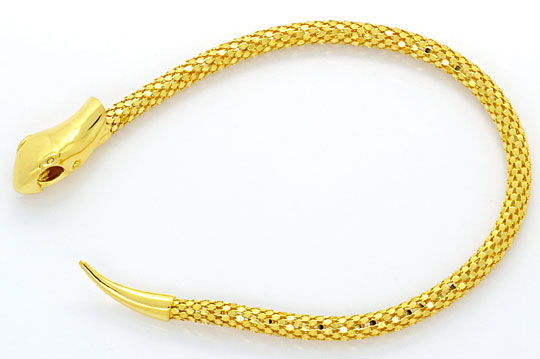 Foto 1 - Set Goldkette Goldarmband im Schlangen Design-Gelb Gold, R2616
