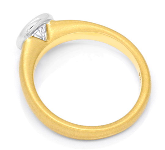 Foto 3 - Brillant-Ring Einkaräter Diamant massiv 18K Gold, S3402